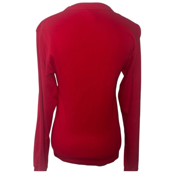 HANNAH ANDERSSON BASE Layer/Long Sleeve T-Shirt in Vibrant Red Size XS - Picture 4 of 7